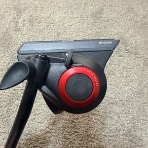 Manfrotto MVH500AH Pro Fluid Video Head with Flat Base Black and Red MVH500AH
